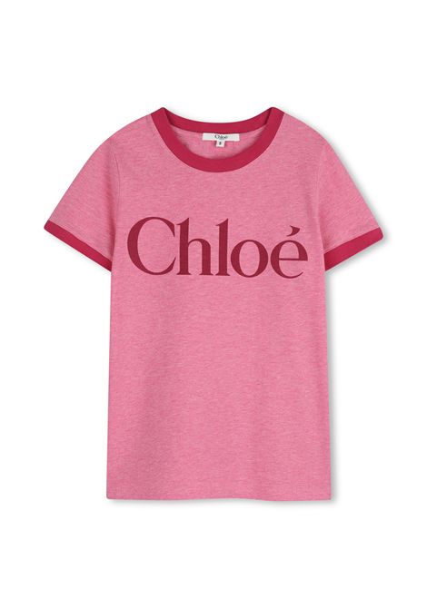 T-shirt con logo CHLOE' KIDS | C20854F04